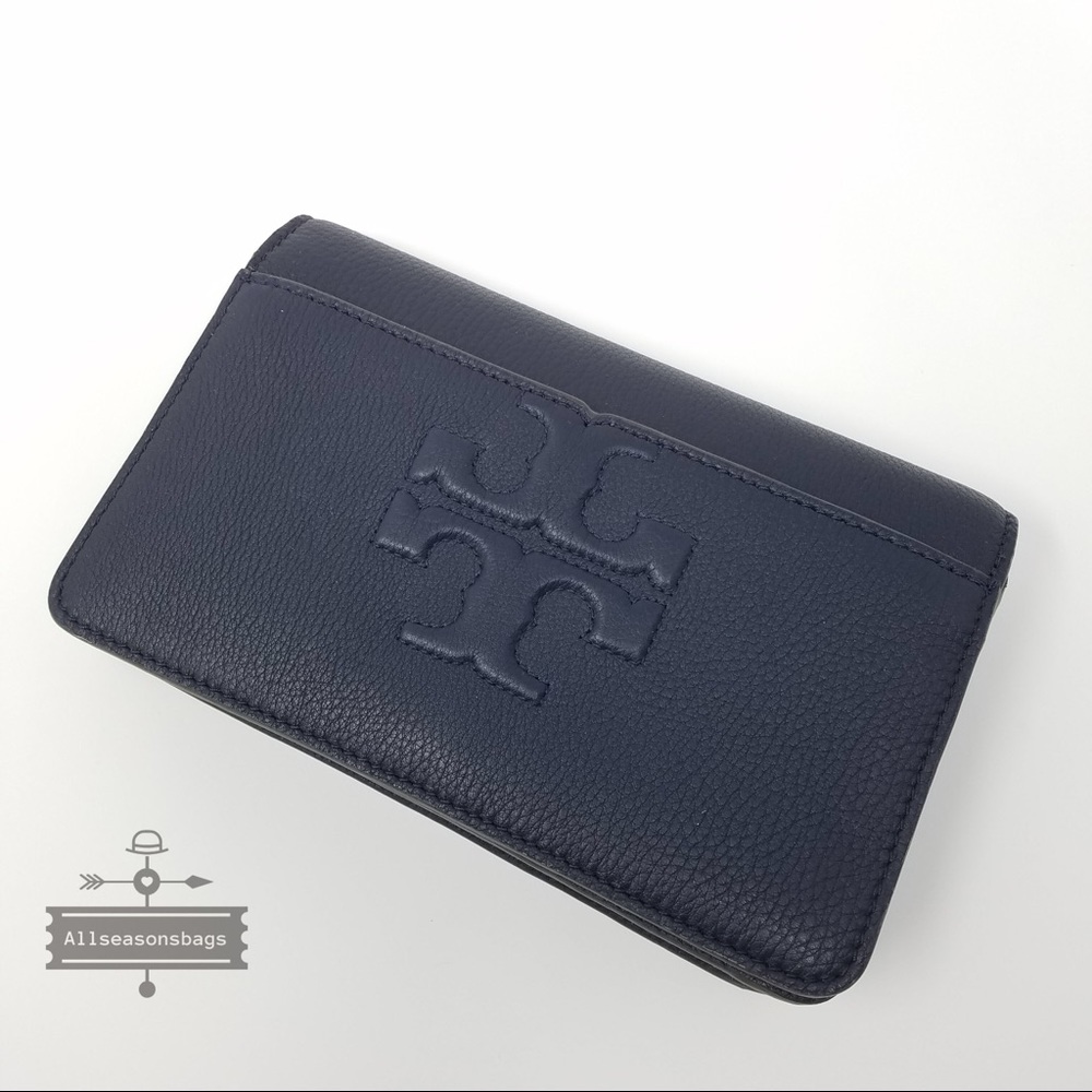 Tory Burch t Bombe SMALL crossbody navy BLUE bag - Picture 7 of 8